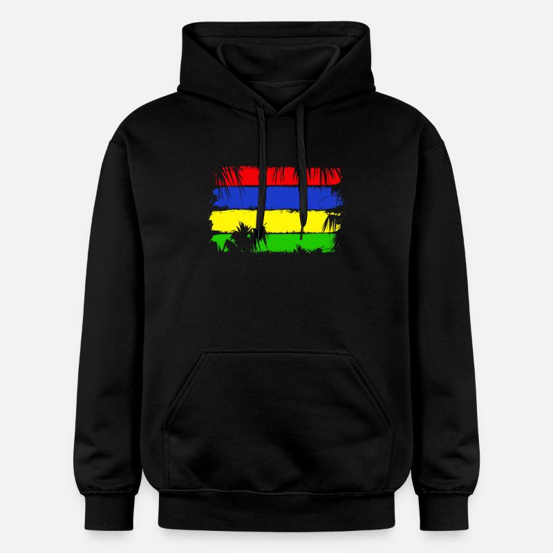 Drapeau de l’Île Maurice - Sweat à capuche Softstyle® Gildan Unisexe - noir