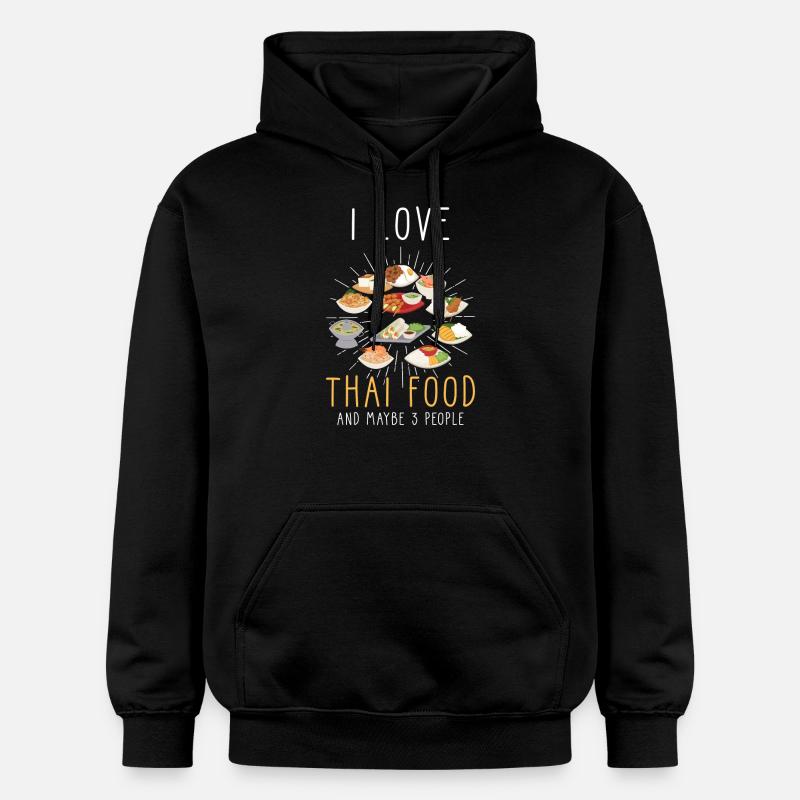 Thaï food thaïlandaise - Sweat à capuche Softstyle® Gildan Unisexe - noir