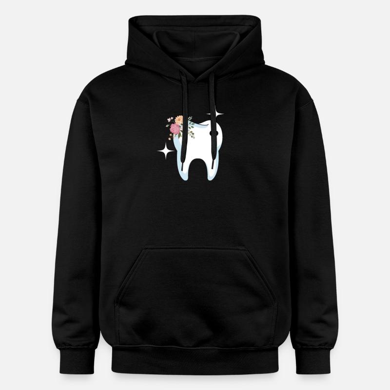 Dentiste cadeau de dent - Sweat à capuche Softstyle® Gildan Unisexe - noir