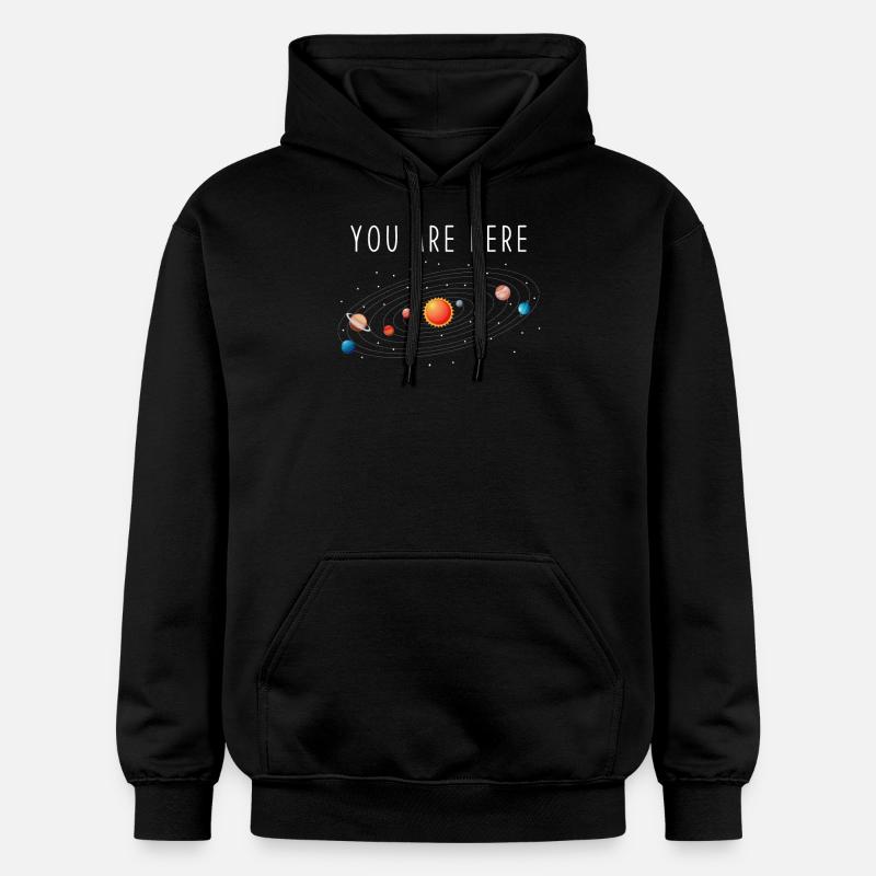 Système solaire - Sweat à capuche Softstyle® Gildan Unisexe - noir