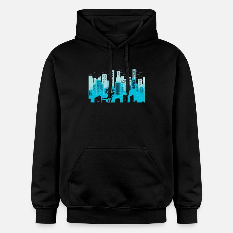 Longboard - Sweat à capuche Softstyle® Gildan Unisexe - noir