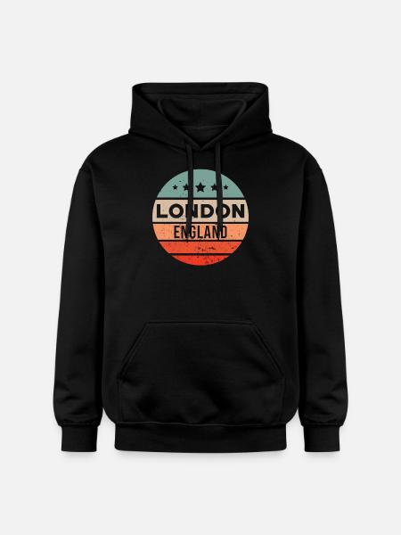 London - Gildan Unisex Softstyle® Midweight Hoodie - black