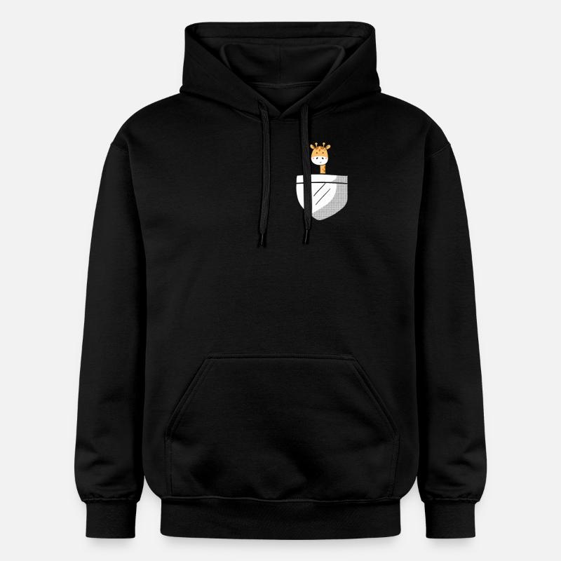 Girafe mignonne - Sweat à capuche Softstyle® Gildan Unisexe - noir
