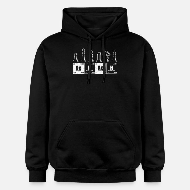 Échecs - Sweat à capuche Softstyle® Gildan Unisexe - noir