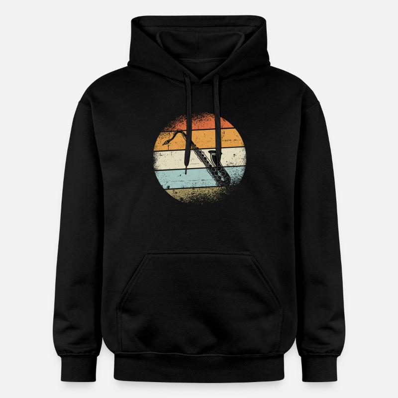 Saxophones - Sweat à capuche Softstyle® Gildan Unisexe - noir