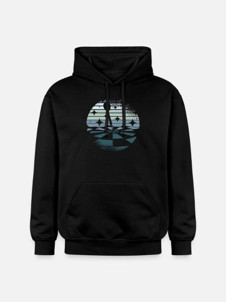Darts retro - Gildan Unisex Softstyle® Midweight Hoodie - black