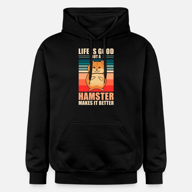 Hamster - Sweat à capuche Softstyle® Gildan Unisexe - noir