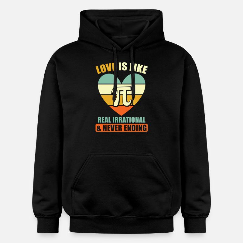 Pi Mathe Spruch - Gildan Unisex Softstyle® Midweight Hoodie - Schwarz