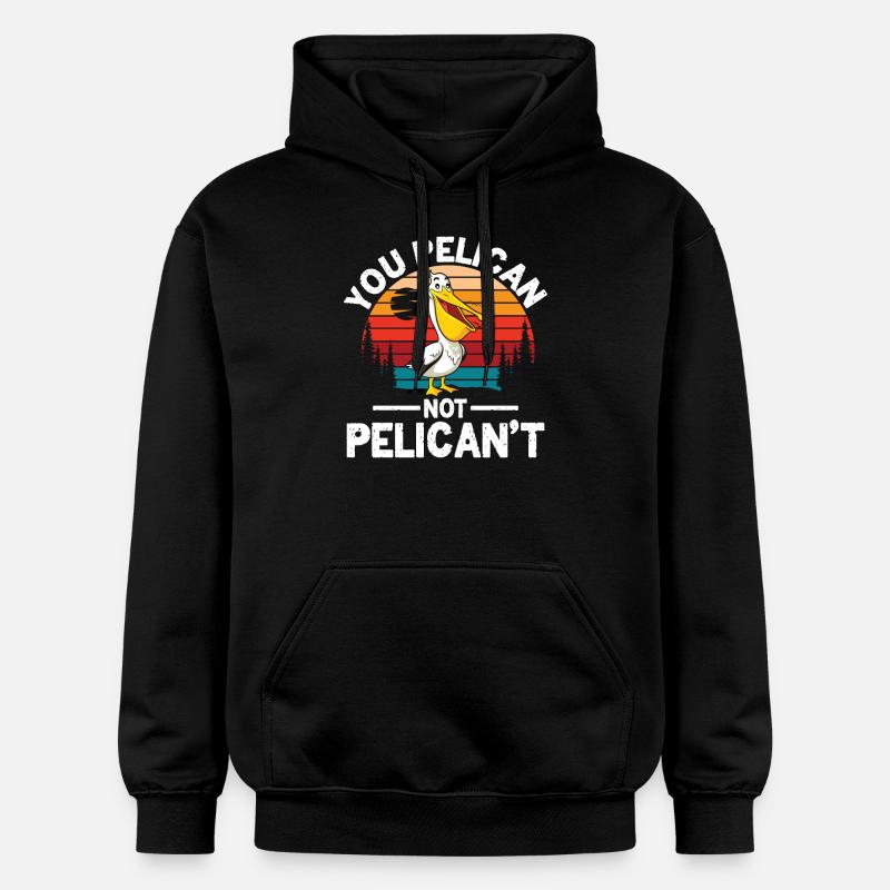 Vous pélican pas pélican - Sweat à capuche Softstyle® Gildan Unisexe - noir