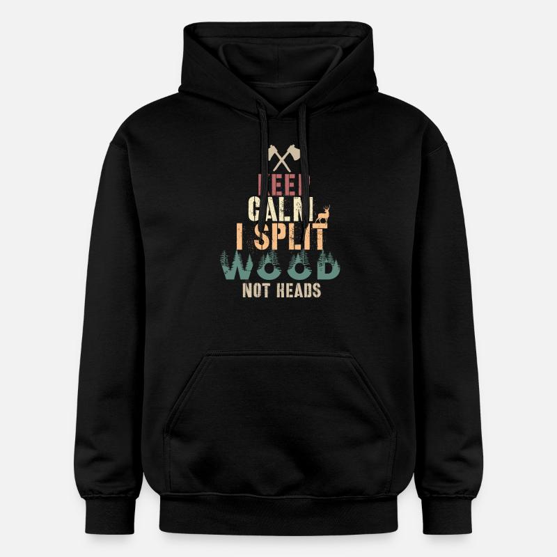 Cadeau bûcheron - Sweat à capuche Softstyle® Gildan Unisexe - noir