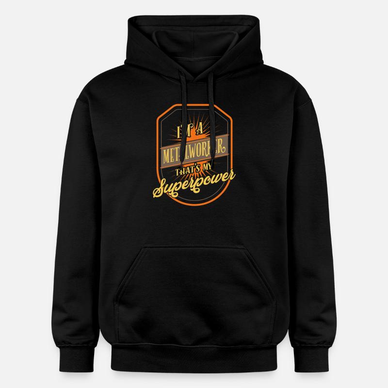 Metallarbeiter Metallverarbeiter - Gildan Unisex Softstyle® Midweight Hoodie - Schwarz