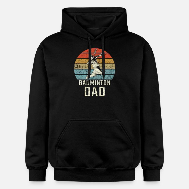 Badminton Badminton Papa - Sweat à capuche Softstyle® Gildan Unisexe - noir