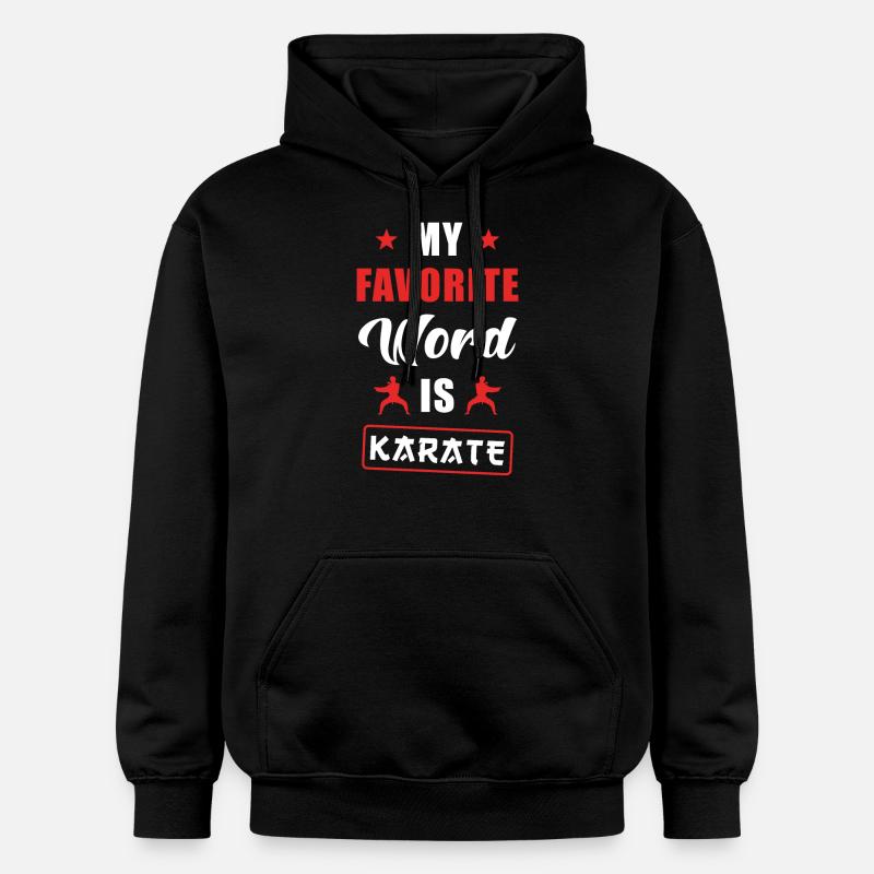 Karaté - Sweat à capuche Softstyle® Gildan Unisexe - noir