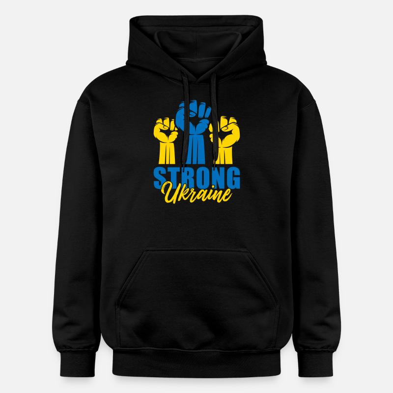 Ukraine forte Faust - Sweat à capuche Softstyle® Gildan Unisexe - noir