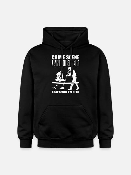 Crime Scene Cleaner - Gildan Unisex Softstyle® Midweight Hoodie - black