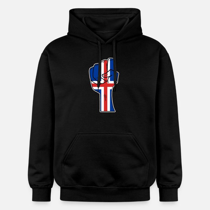 Islande - Sweat à capuche Softstyle® Gildan Unisexe - noir