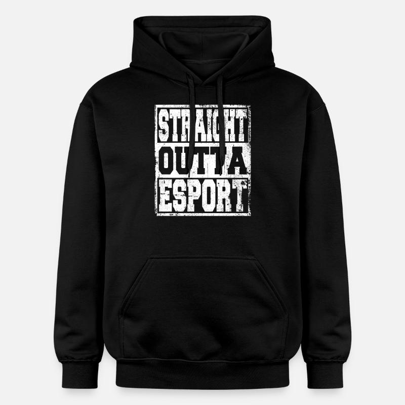 Esport dit drôle - Sweat à capuche Softstyle® Gildan Unisexe - noir