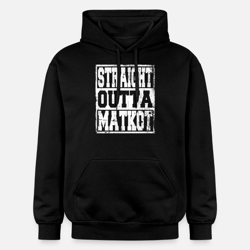 Matkot dit drôle - Sweat à capuche Softstyle® Gildan Unisexe - noir