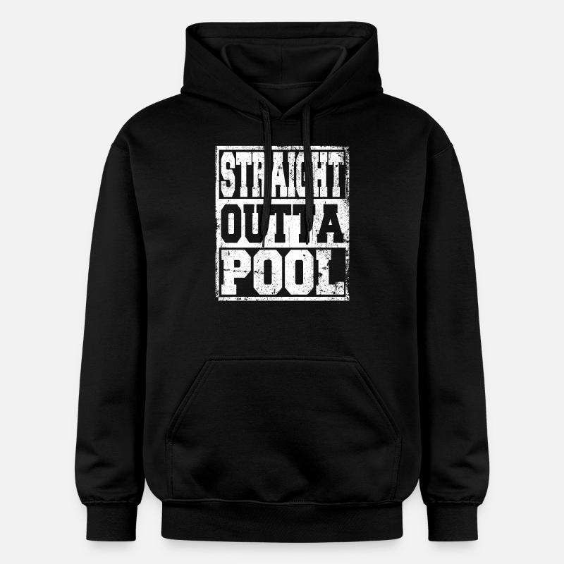 Piscine disant drôle - Sweat à capuche Softstyle® Gildan Unisexe - noir