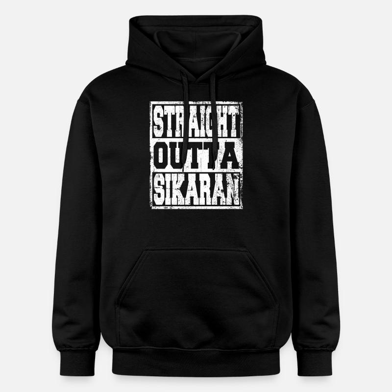 Sikaran dit drôle - Sweat à capuche Softstyle® Gildan Unisexe - noir