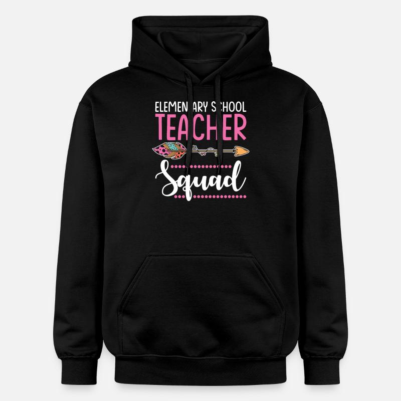 elementary school teacher group - Gildan Unisex Softstyle® Midweight Hoodie - black