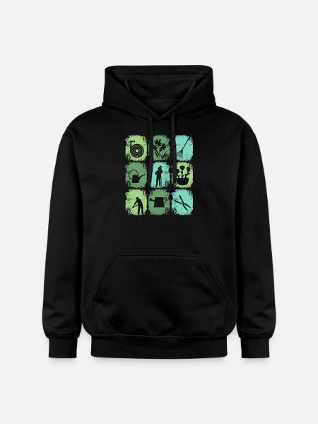 Garden Tools Gardener - Gildan Unisex Softstyle® Midweight Hoodie - black