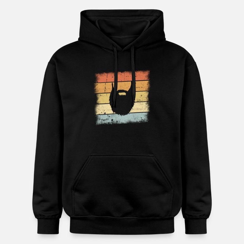 Bart Retro Design - Gildan Unisex Softstyle® Midweight Hoodie - Schwarz