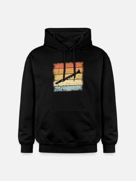 Flute - Gildan Unisex Softstyle® Midweight Hoodie - black