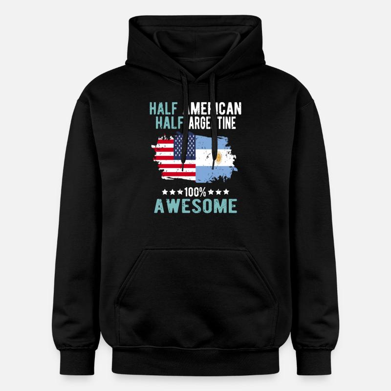 Moitié américain moitié argentin - Sweat à capuche Softstyle® Gildan Unisexe - noir