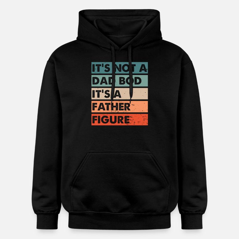 Papa Bod figure paternelle - Sweat à capuche Softstyle® Gildan Unisexe - noir