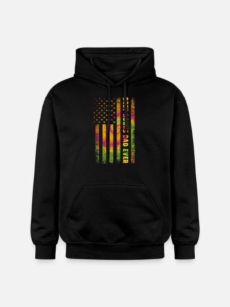 Best Bonus Dad ever - Gildan Unisex Softstyle® Midweight Hoodie - black