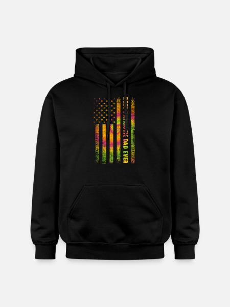 Father Patriot USA - Gildan Unisex Softstyle® Midweight Hoodie - black