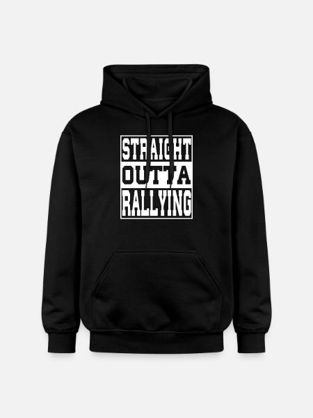 Rally saying funny - Gildan Unisex Softstyle® Midweight Hoodie - black