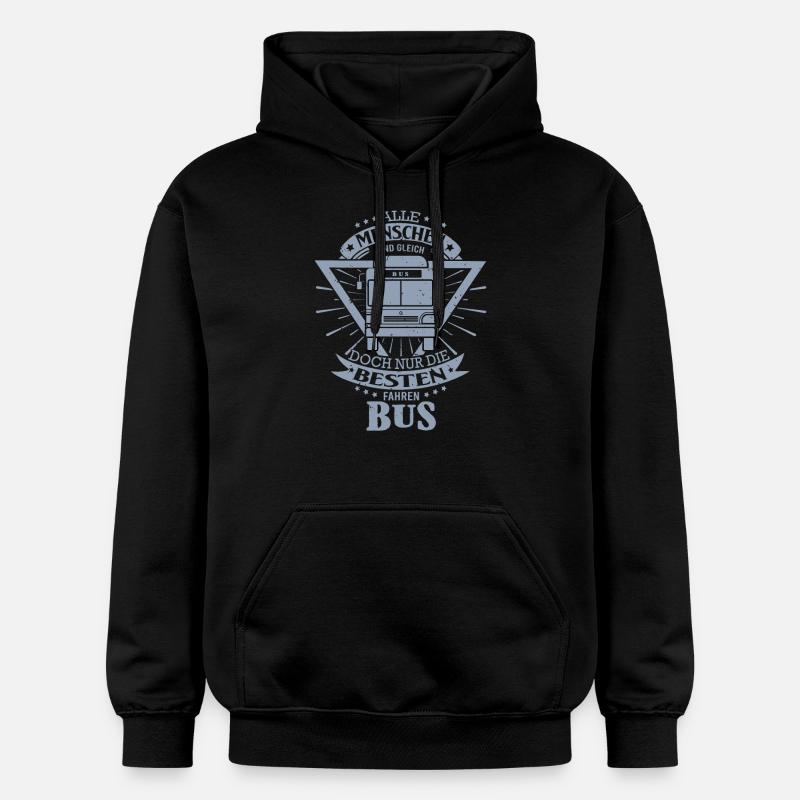 Busfahrer Geschenkideen - Gildan Unisex Softstyle® Midweight Hoodie - Schwarz