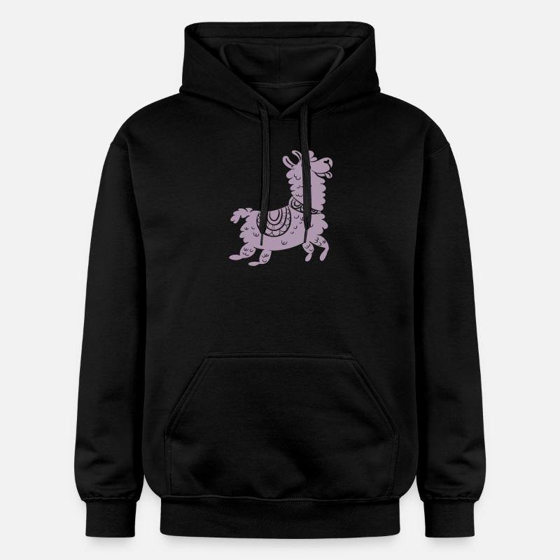 lama doux alpaga - Sweat à capuche Softstyle® Gildan Unisexe - noir