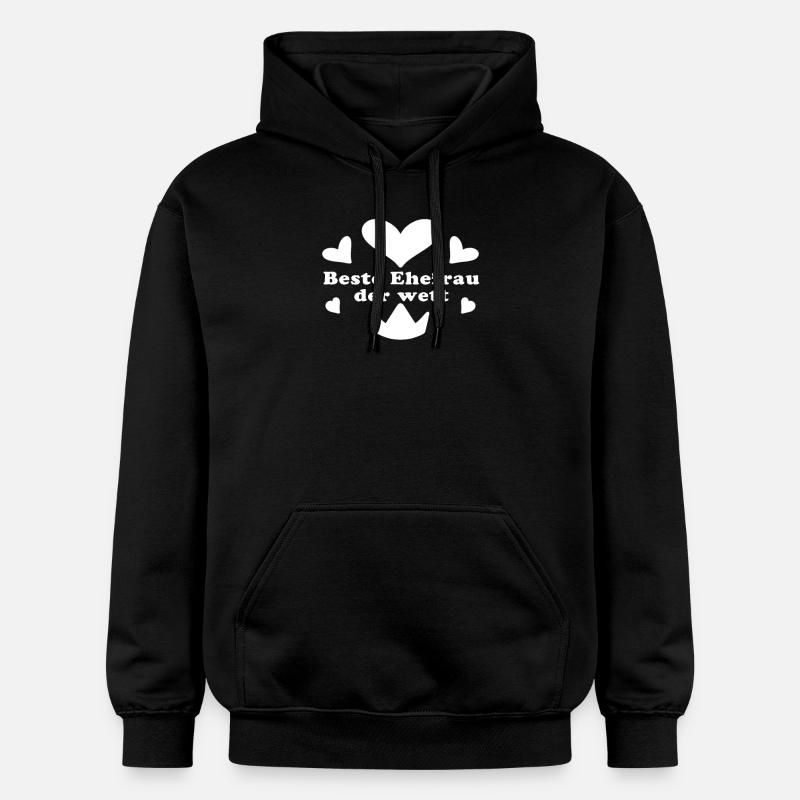 Beste Ehefrau - Gildan Unisex Softstyle® Midweight Hoodie - Schwarz