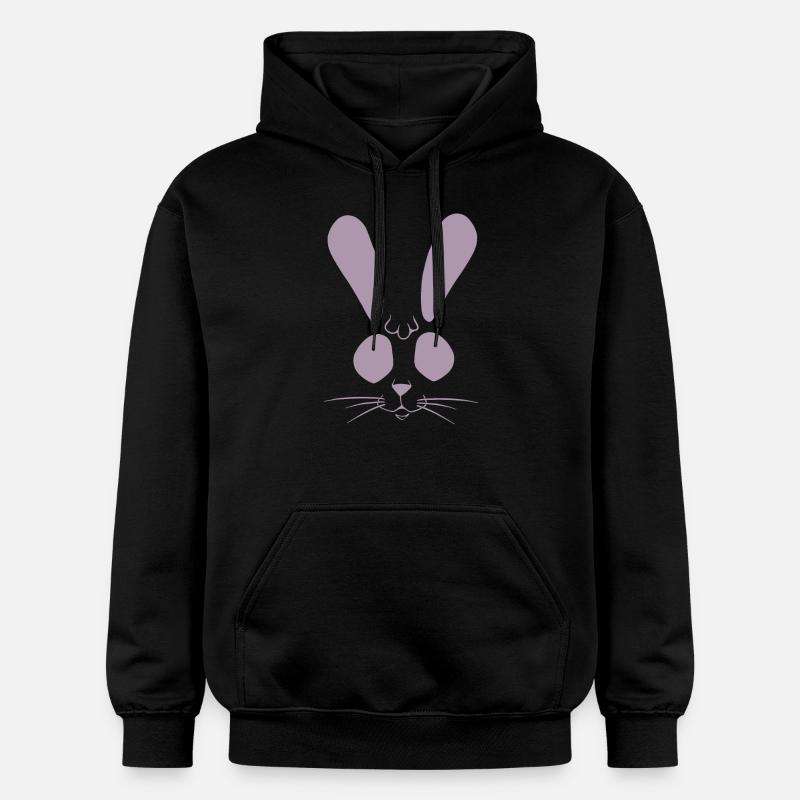 lapin lapin lapin de pâques - Sweat à capuche Softstyle® Gildan Unisexe - noir
