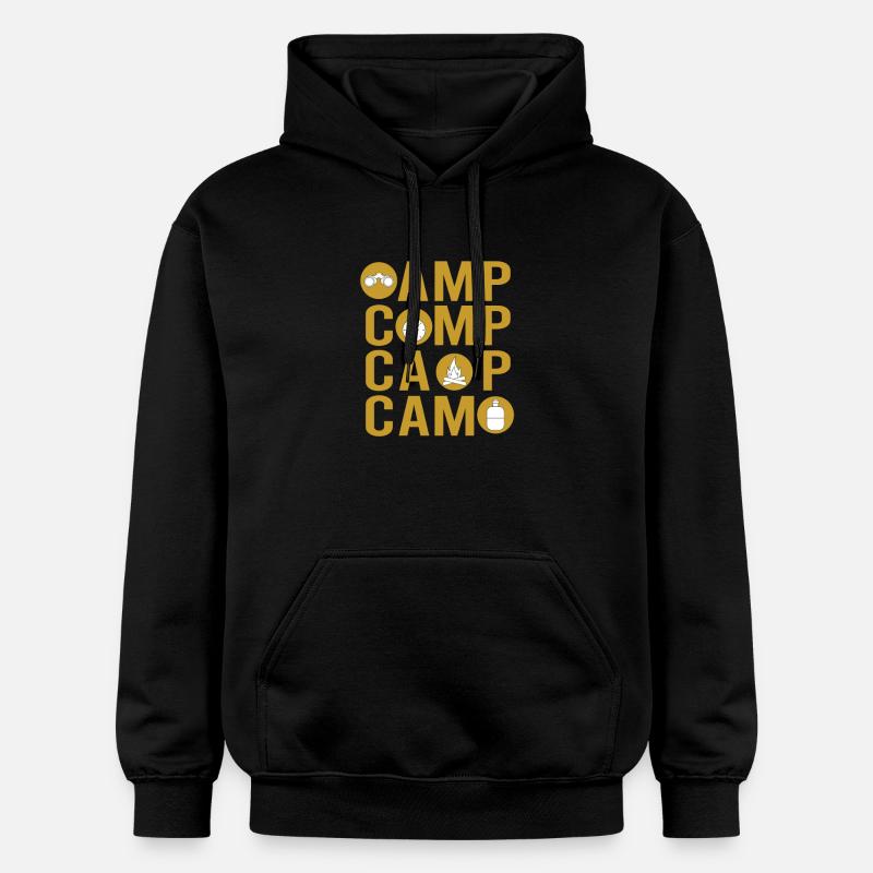 Camper Camping Camping Tools - Gildan Unisex Softstyle® Midweight Hoodie - Schwarz