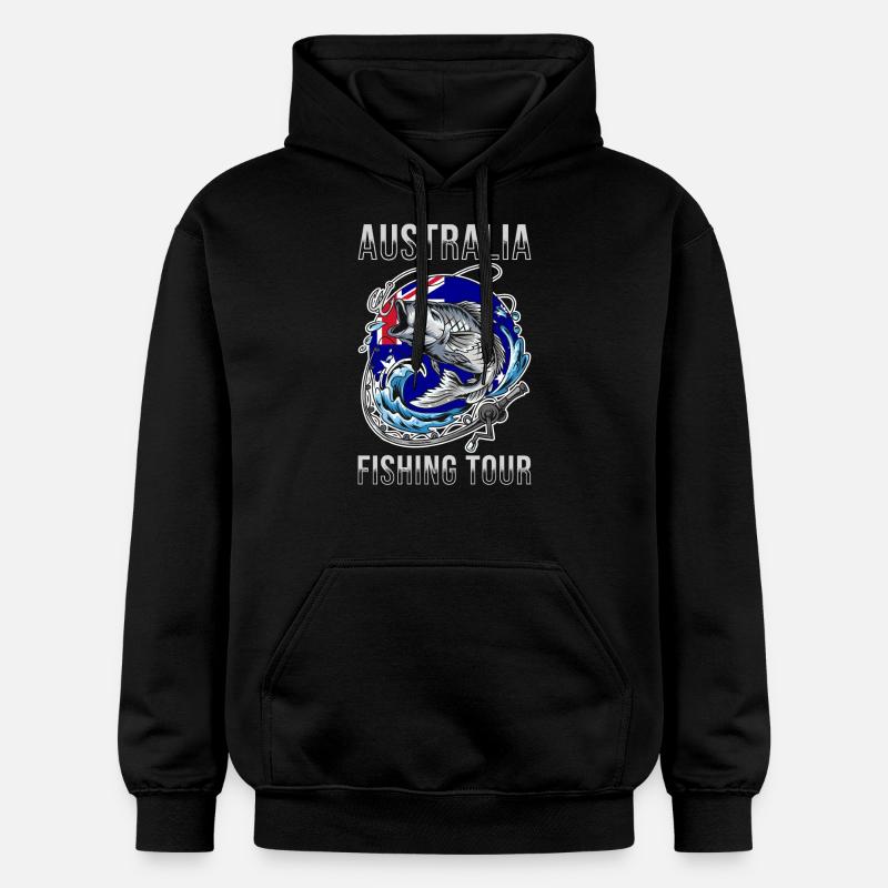 Tour de pêche Australie - Sweat à capuche Softstyle® Gildan Unisexe - noir