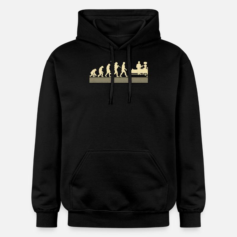Evolution Des Atemtherapeuten - Gildan Unisex Softstyle® Midweight Hoodie - Schwarz