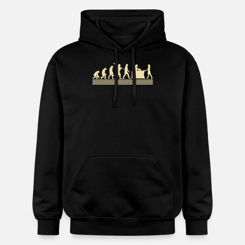 Kassierer-evolution - Gildan Unisex Softstyle® Midweight Hoodie - Schwarz