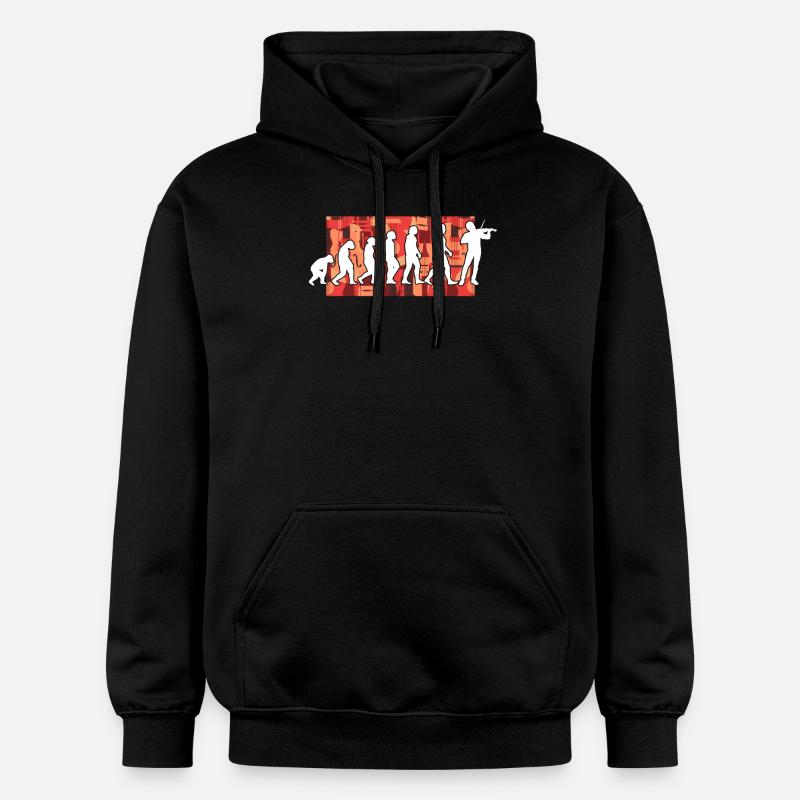 Évolution du violoniste - Sweat à capuche Softstyle® Gildan Unisexe - noir