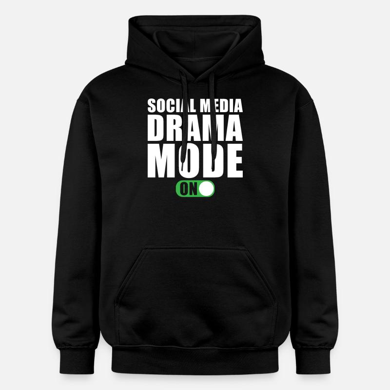 Mode médias sociaux activé - Sweat à capuche Softstyle® Gildan Unisexe - noir