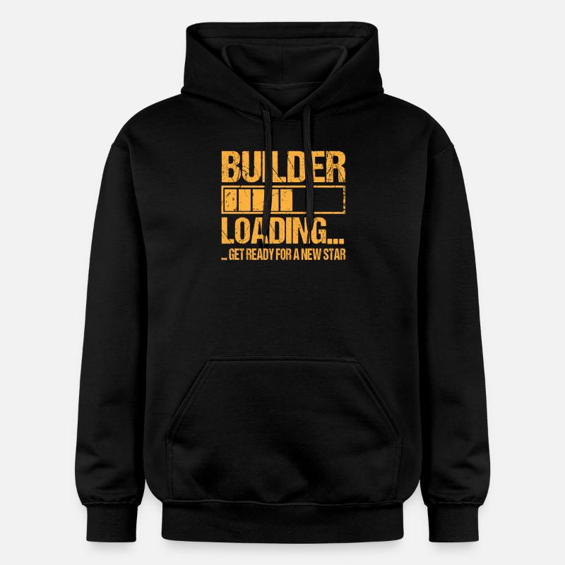 Bauarbeiter loading Bauarbeiter Ausbildung - Gildan Unisex Softstyle® Midweight Hoodie - Schwarz