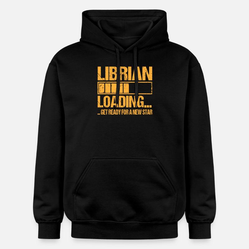 Librarian loading Librarian Training - Gildan Unisex Softstyle® Midweight Hoodie - black
