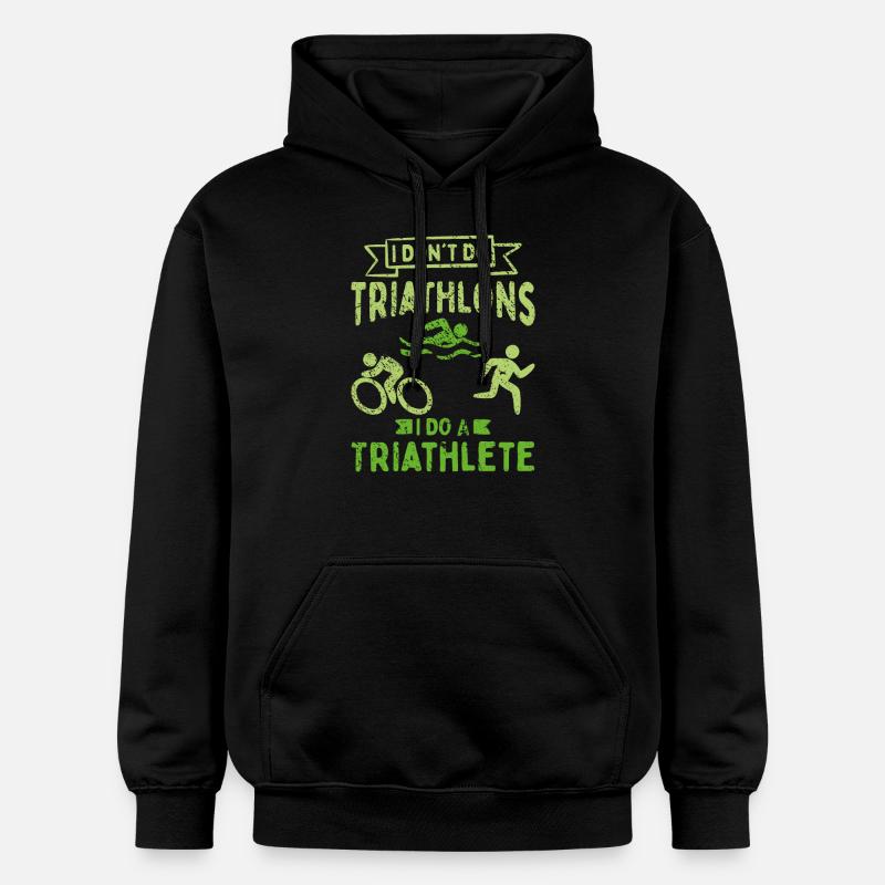 Triathlète de triathlon - Sweat à capuche Softstyle® Gildan Unisexe - noir