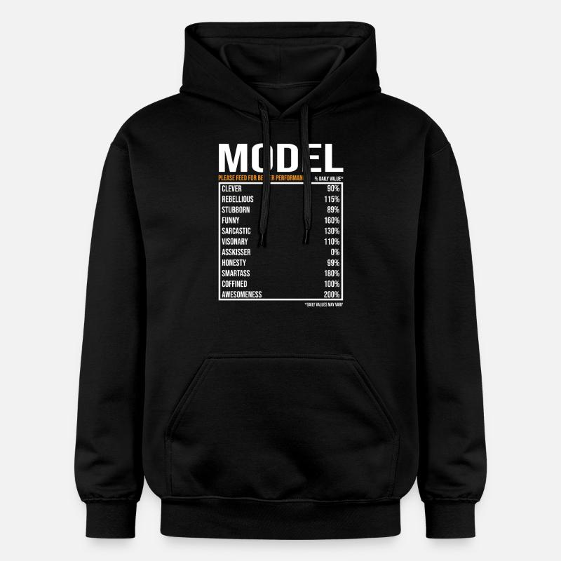 Travail de modèle Disant - Sweat à capuche Softstyle® Gildan Unisexe - noir