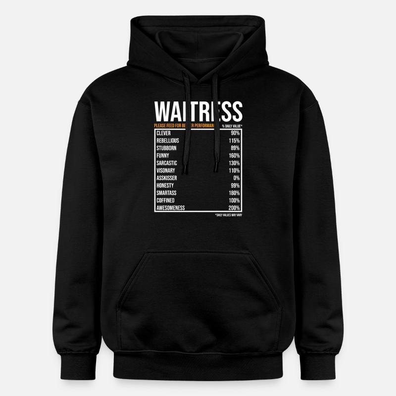 Serveuse Service Staff Disant Cadeau - Sweat à capuche Softstyle® Gildan Unisexe - noir