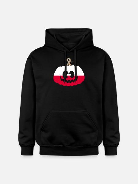 Hungary Halloween Pumpkin - Gildan Unisex Softstyle® Midweight Hoodie - black