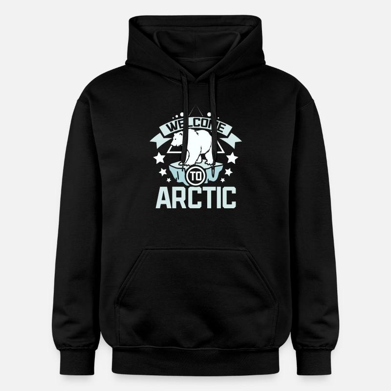 Bienvenue dans l’Arctique - Sweat à capuche Softstyle® Gildan Unisexe - noir
